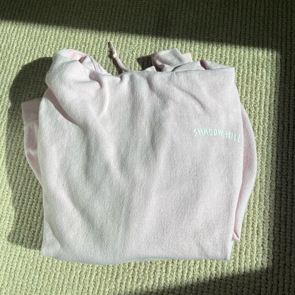 Shadow Hill light pink hoodie.